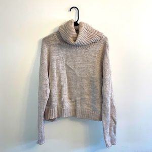 Oliviaceous Open Back Knit Turtleneck Sweater